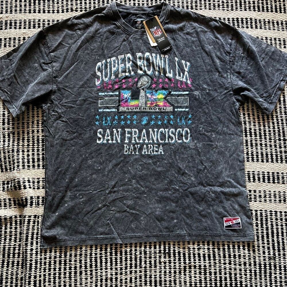 NFL San Francisco Super Bowl Size large Womens Football t shirt Super Bowl 2026